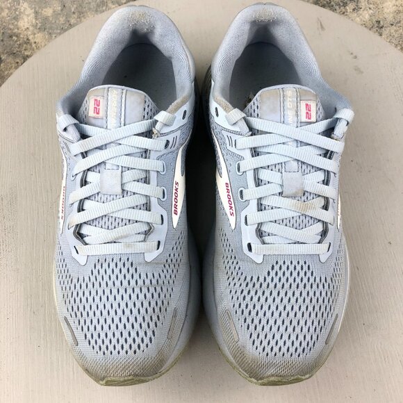 Brooks Women's Size 7.5B Adrenaline GTS 22 Blue Lace-Up Running Sneakers FAIR - Picture 3 of 15